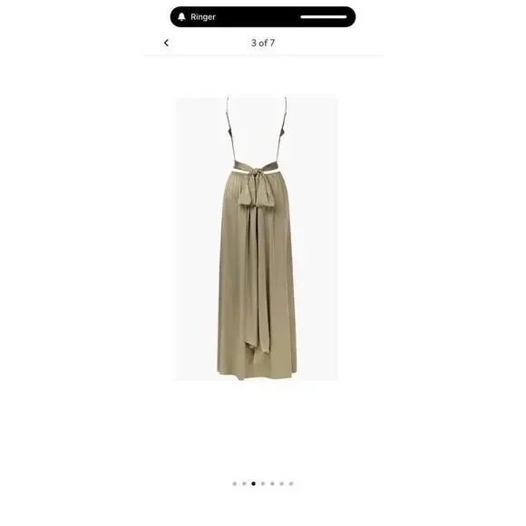 milla boudoir silk slip dress Boudoir olive silk slip dress